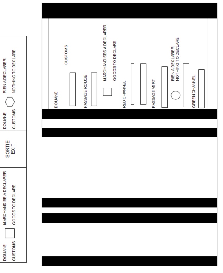 DIAGRAM OF ONE OF THE TWO ENTRIES TO THE CHANNEL SYSTEM I 
